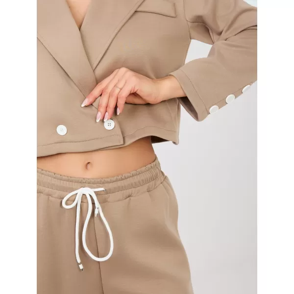  Dámský komplet RUE PARIS IT-KMPL-22202.16 DARK BEIGE 