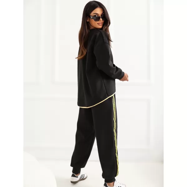  Dámská tepláková souprava RUE PARIS IT-KMPL-22216.75 BLACK 
