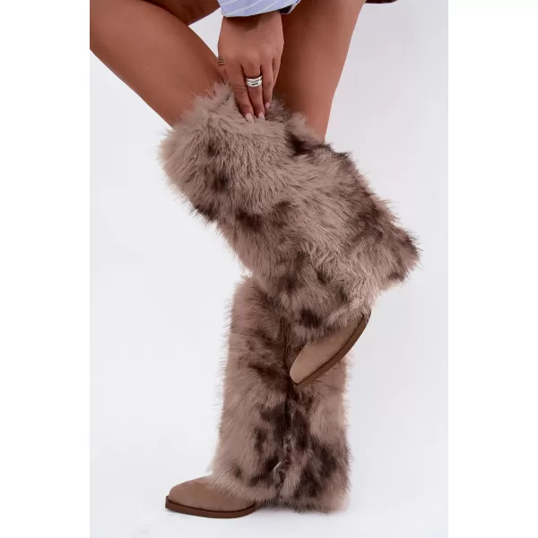  Dámské kozačky BOTO 2508A BEIGE 