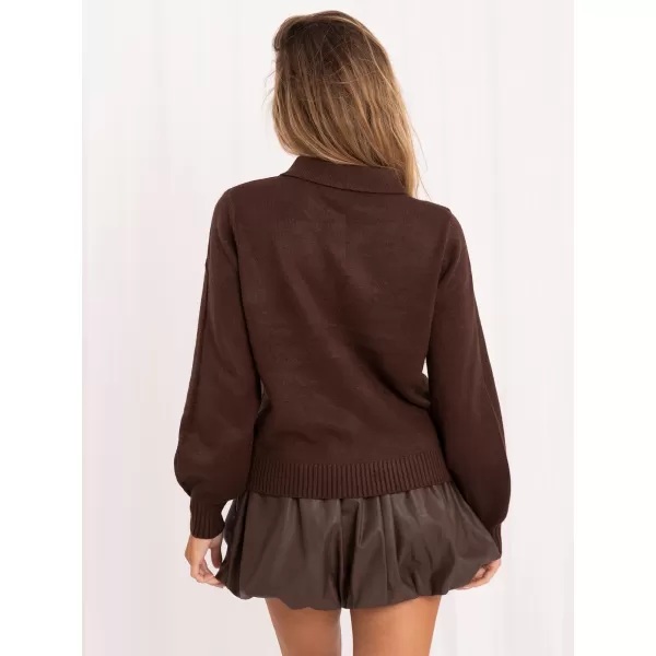  Dámský svetr ITALY MODA IR-SW-AC-19702.14 BROWN 