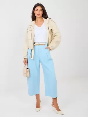 Dámské kalhoty RUE PARIS IT-SP-FL9929-1.74 LIGHT BLUE