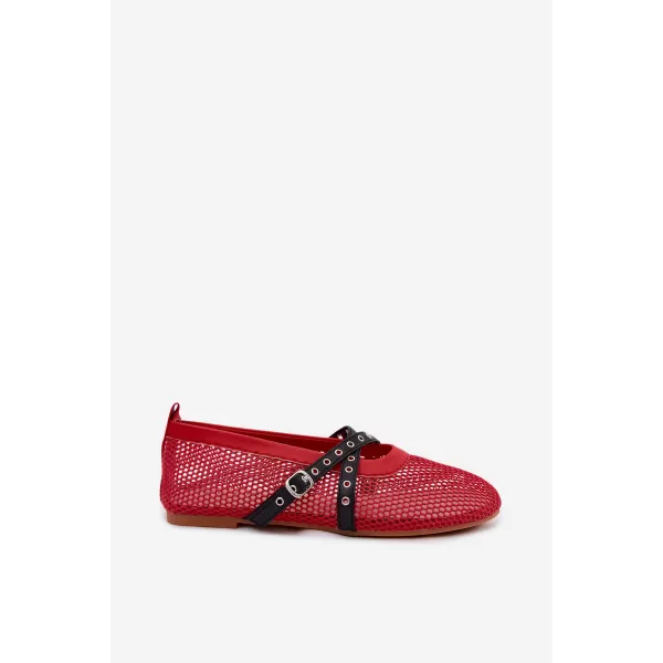  Dámské baleríny BOTO P-1416 RED 