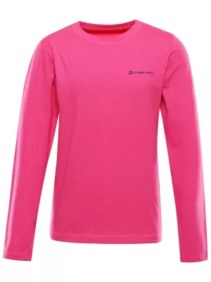 Dětské rychleschnoucí triko ALPINE PRO LOUSO PINK GLO