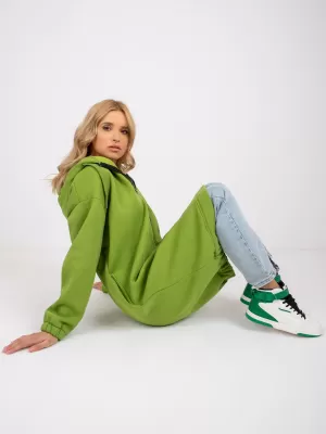 Dámská mikina RUE PARIS RV-BL-7464.97P BRIGHT GREEN