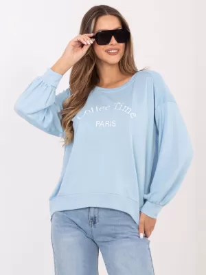 Dámská mikina RUE PARIS RV-BL-A1220.11 LIGHT BLUE