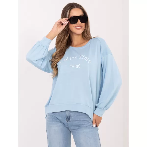  Dámská mikina RUE PARIS RV-BL-A1220.11 LIGHT BLUE 