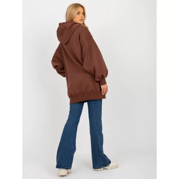  Dámská mikina EX MODA EM-BL-694.20X DARK BROWN 