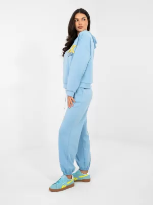 Dámská tepláková souprava RUE PARIS IT-KMPL-22181.29 LIGHT BLUE