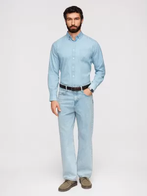 Pánská košile OMBRE K702 LIGHT BLUE