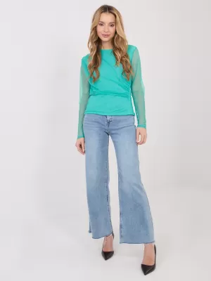Dámská halenka ITALY MODA IT-BZ-21915.57 TURQUOISE