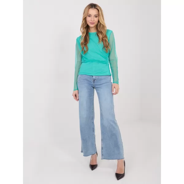 Dámská halenka ITALY MODA IT-BZ-21915.57 TURQUOISE 