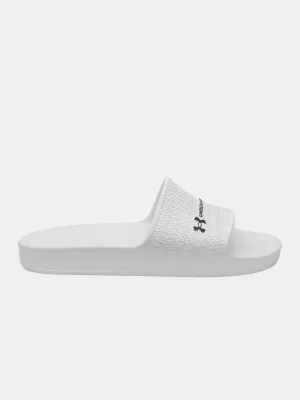 Pánské pantofle UNDER ARMOUR ARMR SLIDE LITE 6007528-100 BÍLÁ