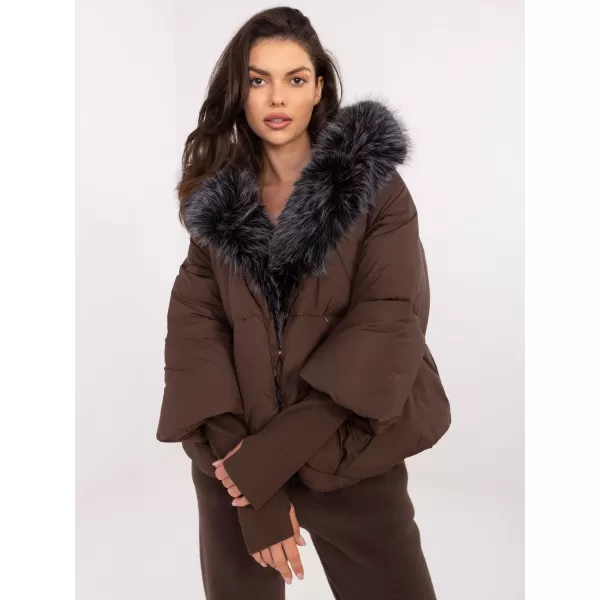  Dámská bunda FACTORY PRICE MBM-KR-26106.96 BROWN 