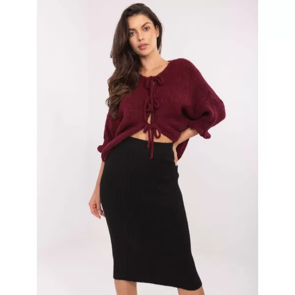 Dámský svetr ITALY MODA MI-SW-2911.91 BURGUNDY 