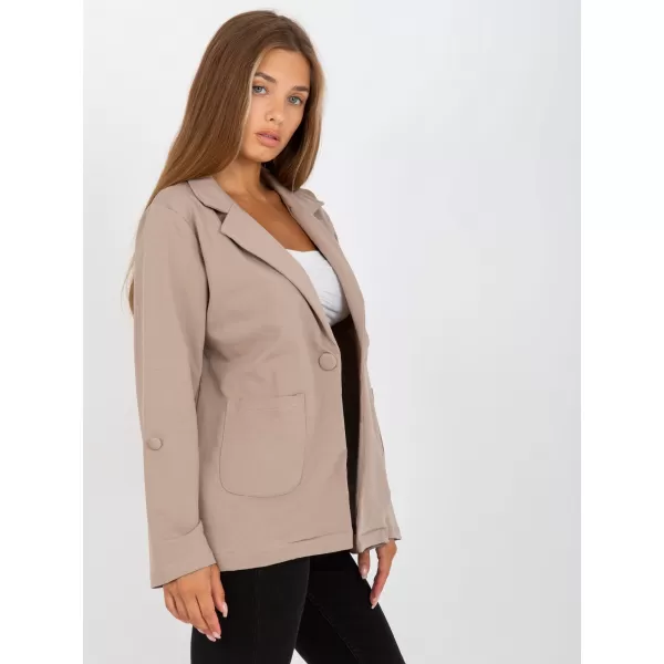  Dámská bunda RUE PARIS RV-MA-8071.19P DARK BEIGE 