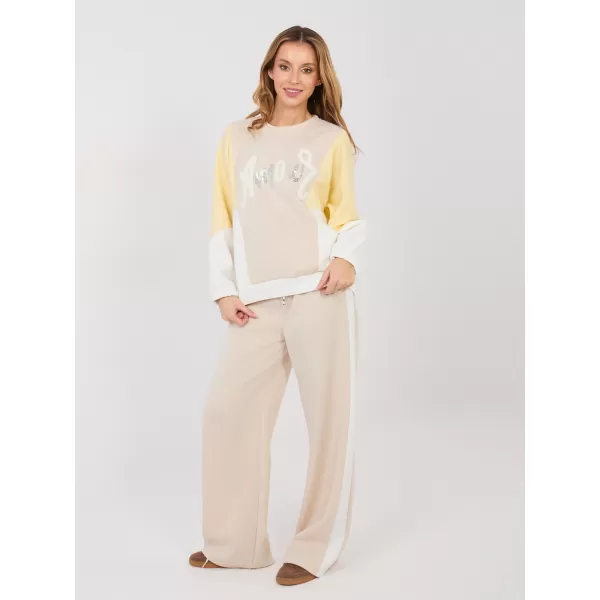 Dámská tepláková souprava RUE PARIS IT-KMPL-22210.95 BEIGE 