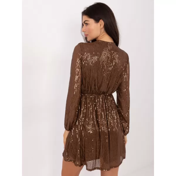  Dámské šaty ITALY MODA MI-SK-121501.09 BROWN 
