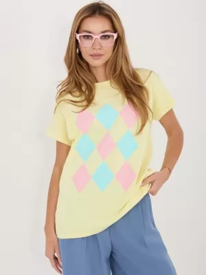 Dámské triko RELEVANCE RV-BZ-A1247.99 BRIGHT YELLOW