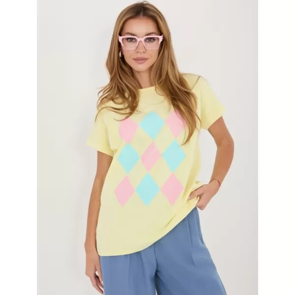  Dámské triko RELEVANCE RV-BZ-A1247.99 BRIGHT YELLOW 