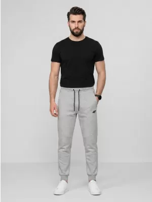 Pánské kalhoty 4F 4FWMM00TTROM1676 COLD LIGHT GREY MELANGE