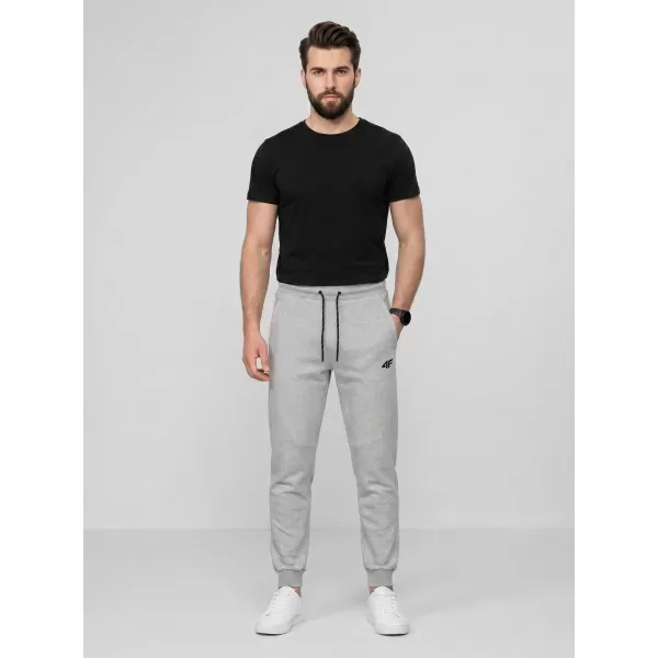  Pánské kalhoty 4F 4FWMM00TTROM1676 COLD LIGHT GREY MELANGE 