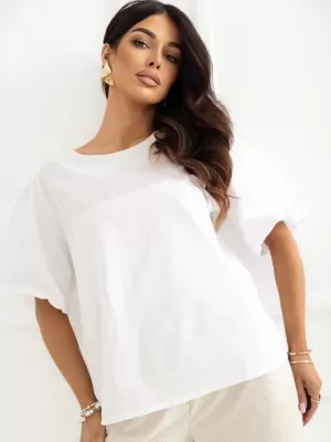Dámské triko ITALY MODA MI-BZ-3391.71 WHITE