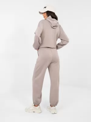 Dámská tepláková souprava RUE PARIS IT-KMPL-22181.30 DARK BEIGE