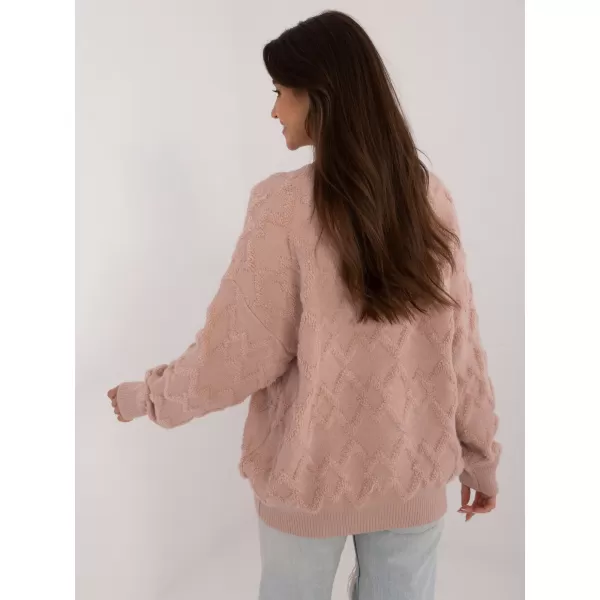  Dámský svetr WOOL FASHION ITALIA AT-SW-2361.61 DARK PINK 