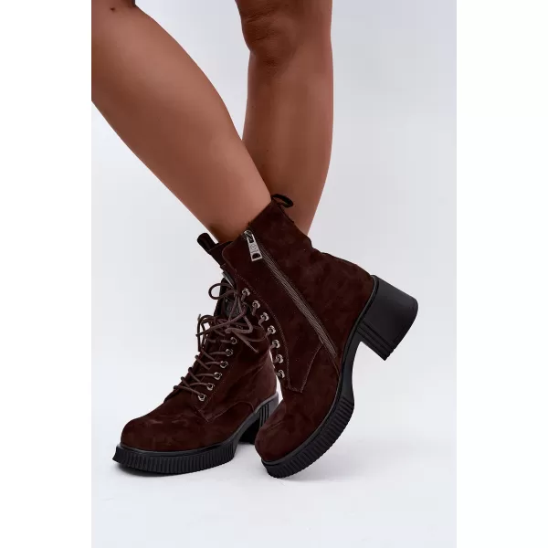  Dámské kotníkové boty VINCEZA 67009 BROWN 