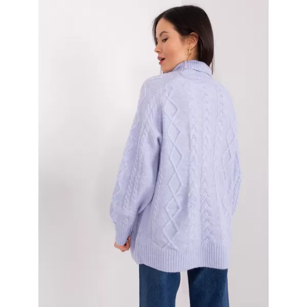 Dámský svetr WOOL FASHION ITALIA AT-SW-2355-2.12P BRIGHT PURPLE 