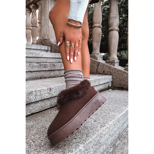  Dámské sněhule BIG STAR SHOES UU274203 BROWN/BEIGE SHADOWS 