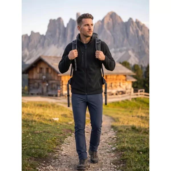  Pánská micro fleece mikina MALFINI FACTOR 852 ČERNÁ 