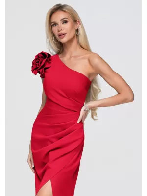 Dámské šaty LARICA LA-OM-DLR377 RED