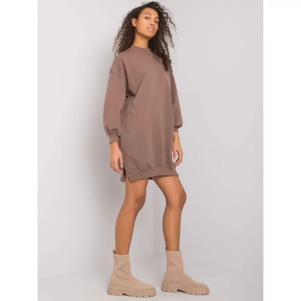  Dámské šaty RUE PARIS RV-SK-7207.03 BROWN 