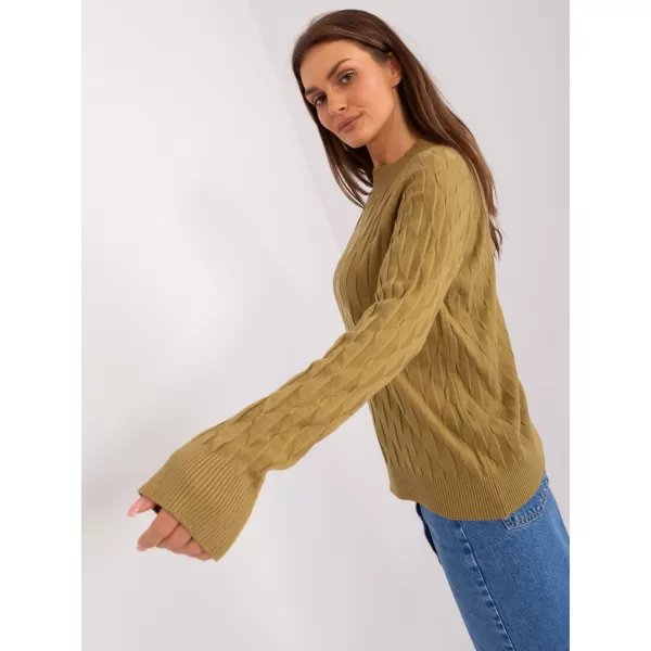  Dámský svetr WOOL FASHION ITALIA AT-SW-2326.37X OLIVE 