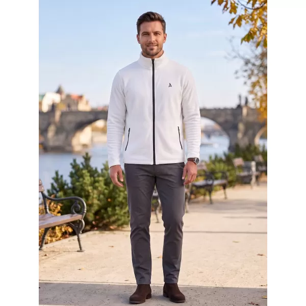  Pánská fleece mikina ALTISPORT ALM002852 BÍLÁ 