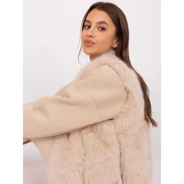  Dámská vesta WOOL FASHION ITALIA AT-KZ-2368.00P BEIGE 
