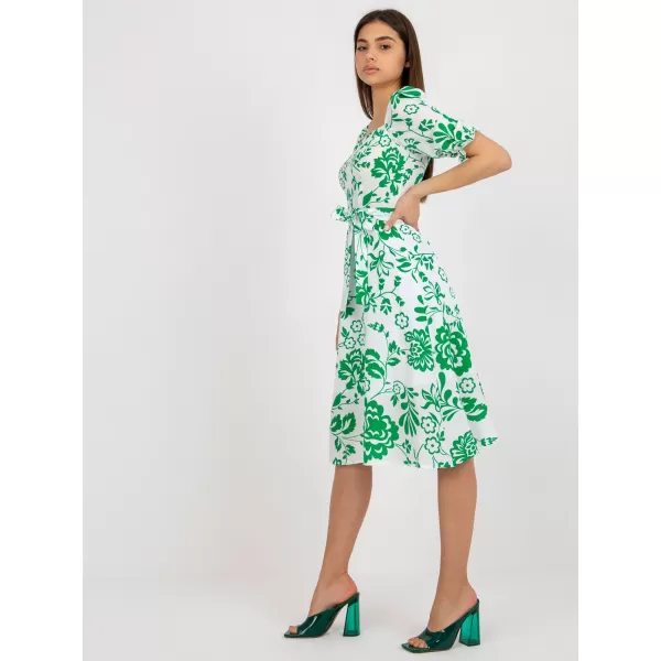  Dámské šaty LAKERTA LK-SK-508944.45P WHITE-GREEN 
