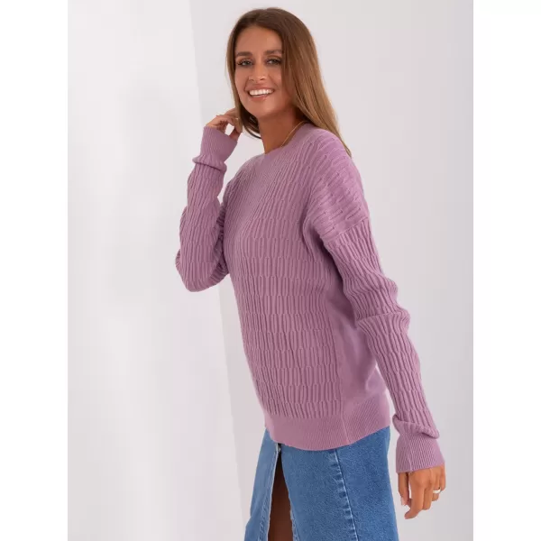  Dámský svetr WOOL FASHION ITALIA AT-SW-2338.14P BRIGHT PURPLE 