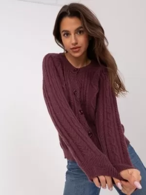 Dámský svetr WOOL FASHION ITALIA AT-SW-2346-2.99P DARK PURPLE