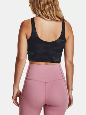 Dámské tílko UNDER ARMOUR MERIDIAN FITTED CROPTANKPRNT 1380983-021 ČERNÁ