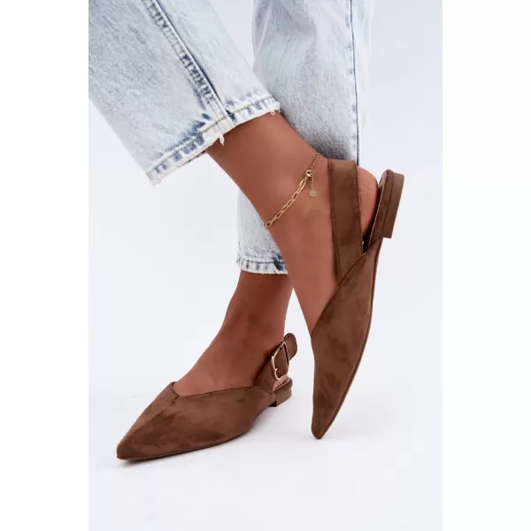  Dámské baleríny BOTO 9755 LIGHT BROWN 