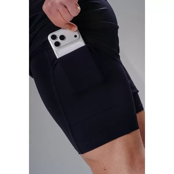  Double-Layer tréninkové šortky NEBBIA PRIMAL 878 BLACK 