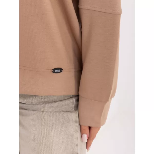  Dámská halenka RELEVANCE RV-BZ-A906.59 DARK BEIGE 