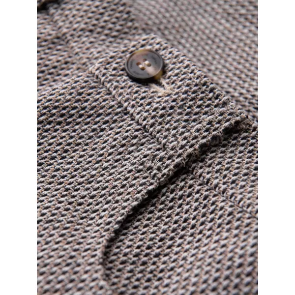  Pánské kraťasy OMBRE OM-SRCS-0189 BROWN MELANGE 