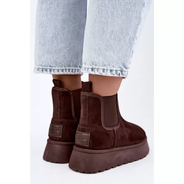  Dámské boty BIG STAR SHOES UU274174 BROWN/BEIGE SHADOWS 