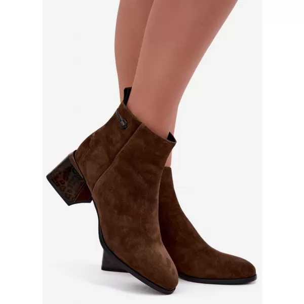  Dámské kotníkové boty BOTO 26BT24-398 COFFEE 