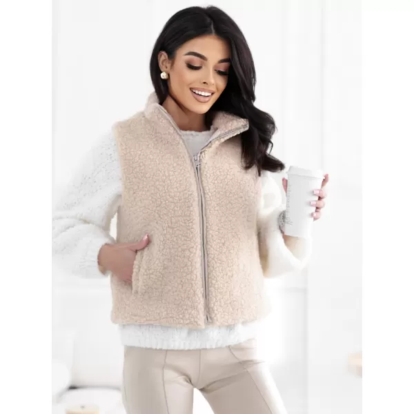 Dámská vesta FACTORY PRICE CS-KZ-1403.00P LIGHT BEIGE 