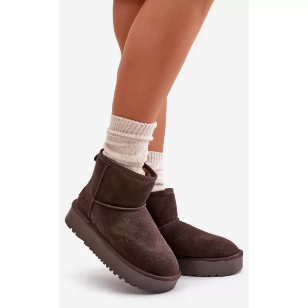  Dámské sněhule BOTO NN605 BROWN 