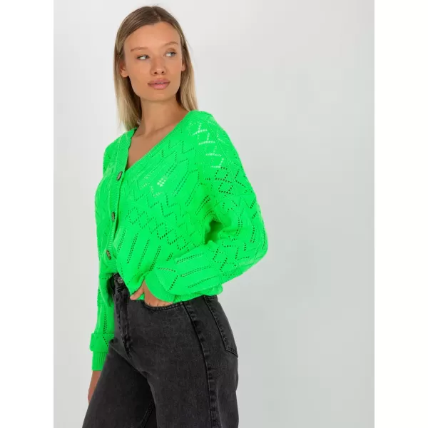  Dámský svetr RUE PARIS LC-SW-8022.04P FLUO GREEN 